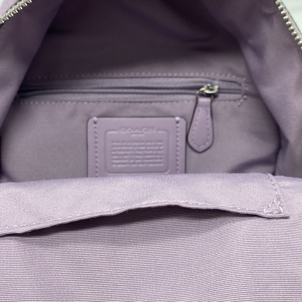 NWT Coach Chelsea Champlain Mini Charlie Backpack Purse Purple Tattoo Graphic - Picture 10 of 11